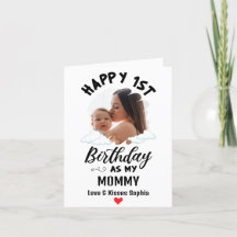 Zum 1. Geburtstag als Mommy Custom Foto