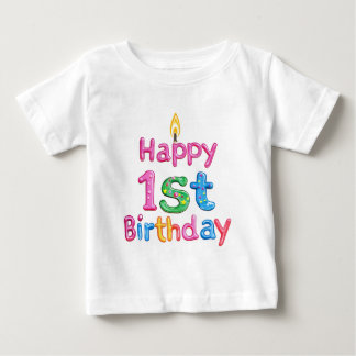 Zum 1. Geburtstag - Feier Text Design Baby T-shirt