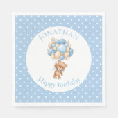 Zum 1. Geburtstag, Teddy Serviette (Vorderseite)