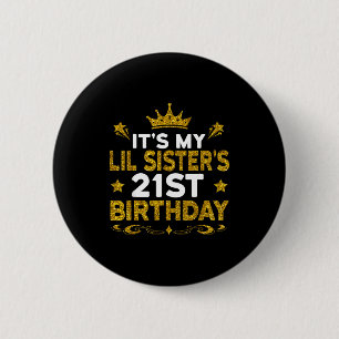 Zum 21. Geburtstag meiner kleinen Schwester Herzli Button
