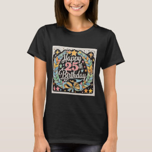 Zum 25. Geburtstag der Blumen Sterne Frauen' T-Shirt
