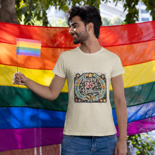 Zum 25. Geburtstag der "Floral Stars Mens" T-Shirt