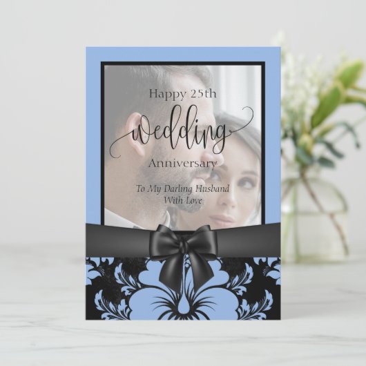 Zum 25. Geburtstag des Fotos Einladung (Stehend Vorderseite)