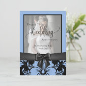 Zum 25. Geburtstag des Fotos Einladung (Stehend Vorderseite)