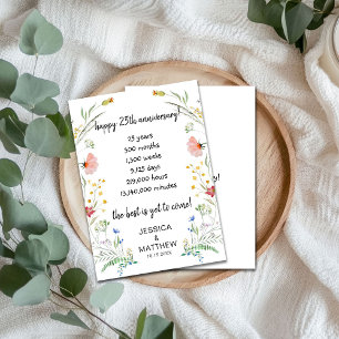 Zum 25-jährigen Jubiläum ist das Beste noch zu kom Karte