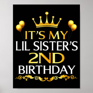 Zum 2. Geburtstag meiner kleinen Schwester Herzlic Poster