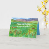 Zum 30. Geburtstag Nephew Kühe in Weide Karte (Gelbe Blume)