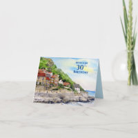 Zum 30. Geburtstag Runswick Bay Aquarellmalerei