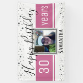 Zum 30. Geburtstag Spaß kühl Confetti Banner (Vertikal)