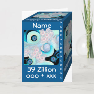 Zum 39. Geburtstag - 39 Zillion Hugs & Kisses Karte