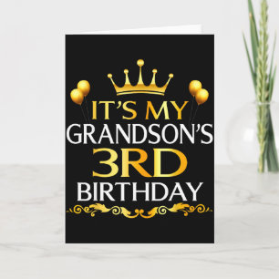 Zum 3. Geburtstag meines Enkels Herzlichen Glückwu Karte