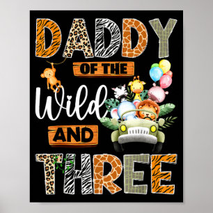 Zum 3. Geburtstag-Safari von Daddy Wild Poster
