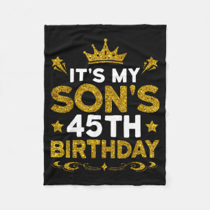 Zum 45. Geburtstag meines Sohnes Herzlichen Glückw Fleecedecke
