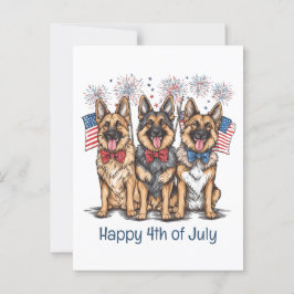 Zum 4. Juli 2010 Postkarte