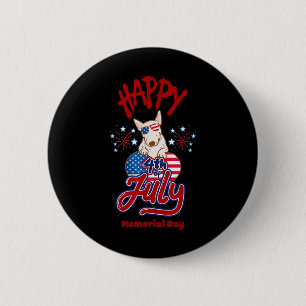 Zum 4. Juli Gedenktag veranstaltet Amerikaner Sacr Button