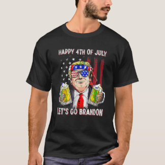 Zum 4. Juli Lasse Go Beer Brandon Trump Beer T-Shirt