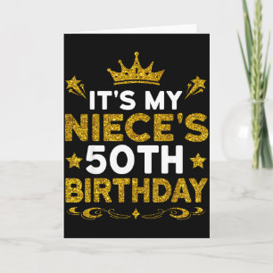 Zum 50. Geburtstag meiner Nichte Herzlichen Glückw Karte