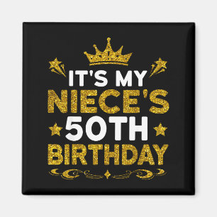 Zum 50. Geburtstag meiner Nichte Herzlichen Glückw Magnet