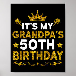 Zum 50. Geburtstag meines Opas Herzlichen Glückwun Poster