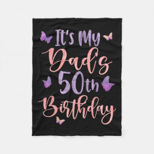 Zum 50. Geburtstag meines Vaters Schmetterling Hap Fleecedecke