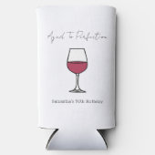 Zum 50. Geburtstag vollkommener Wein Selters Dosenkühler (Vorderseite)