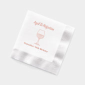 Zum 50. Geburtstag vollkommener Wein Servietten Mit Folie (Links)