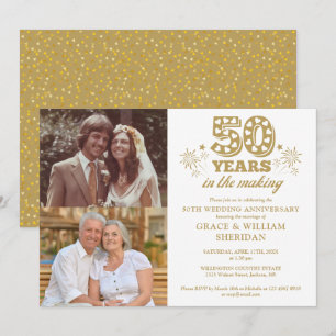 Zum 50. Hochzeitstag 2 Fotos In The Making Einladung