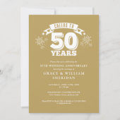 Zum 50. Hochzeitstag Einladung (Vorderseite)