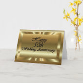 Zum 50. Hochzeitstag Karte (Gelbe Blume)