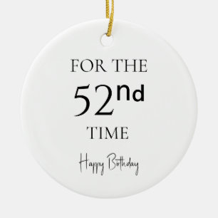 Zum 521. Mal Herzlichen Glückwunsch zum Geburtstag Keramik Ornament