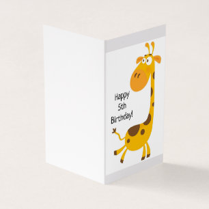 Zum 5. Geburtstag - Kinderkarte