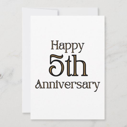 Zum 5. Jahrestag der Einladung (Vorderseite)