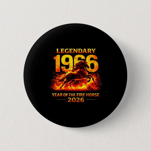 Zum 60. Geburtstag des Feuerpferds 1966 Button (Vorderseite)