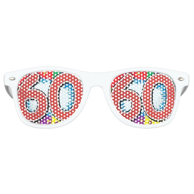 zum 60. Geburtstag Partybrille (Vorderseite)