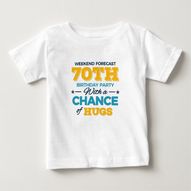 zum 70. Geburtstag Baby T-shirt (Vorderseite)
