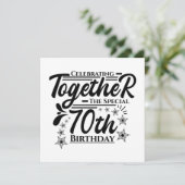 zum 70. Geburtstag Einladung (Stehend Vorderseite)