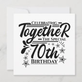 zum 70. Geburtstag Einladung (Vorderseite)