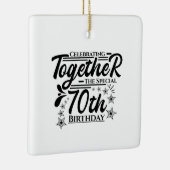 zum 70. Geburtstag Keramikornament (Rechts)