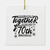 zum 70. Geburtstag Keramikornament (Rückseite)