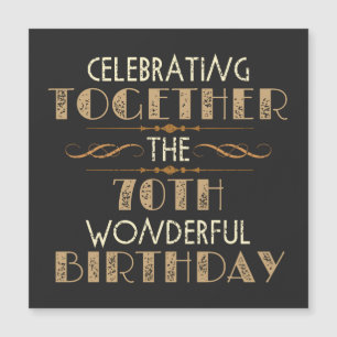 zum 70. Geburtstag Magnetkarte