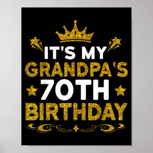 Zum 70. Geburtstag meines Opas Herzlichen Glückwun Poster