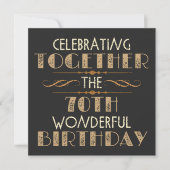 zum 70. Geburtstag Save The Date (Vorderseite)