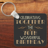 zum 70. Geburtstag Schlüsselanhänger (Vorderseite)