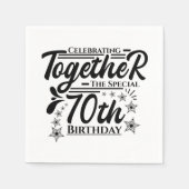 zum 70. Geburtstag Serviette (Vorderseite)