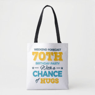 zum 70. Geburtstag Tasche