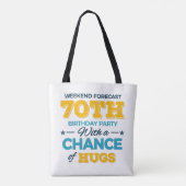 zum 70. Geburtstag Tasche (Rückseite)