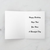 Zum 71. Geburtstag Blume Pansy Karte (Innenseite)