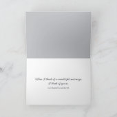 Zum 75. Jahrestag der Hochzeit Glückwunsch Karte (Innenseite)