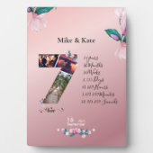 Zum 7. Jubiläum, Collage des benutzerdefinierten F Fotoplatte (Vorderseite)