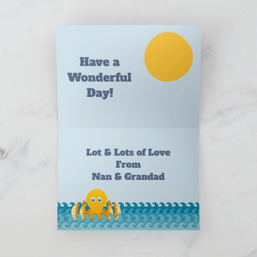 Zum 8. Geburtstag Karte (Innenseite)